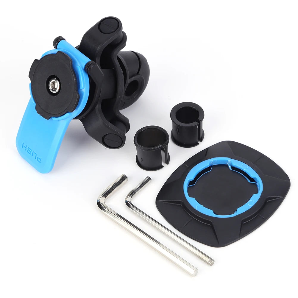Motorcycle Bike Phone Holder Stand Bicycle Quad Lock Phone Holder Shock Absorber Bicycle Mobile Support Handlebar Mount Bracket