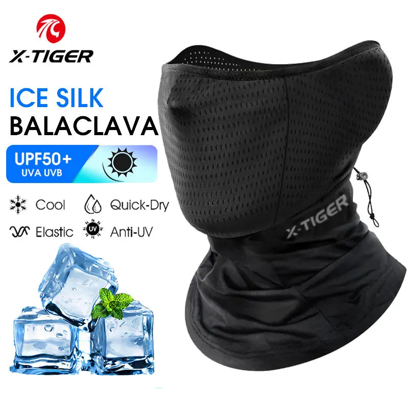 X-TIGER Balaclava Cycling Cap Summer Cool Sports Hats Sun UV Protection Bike Motorcycle Full Face Cover Headwear