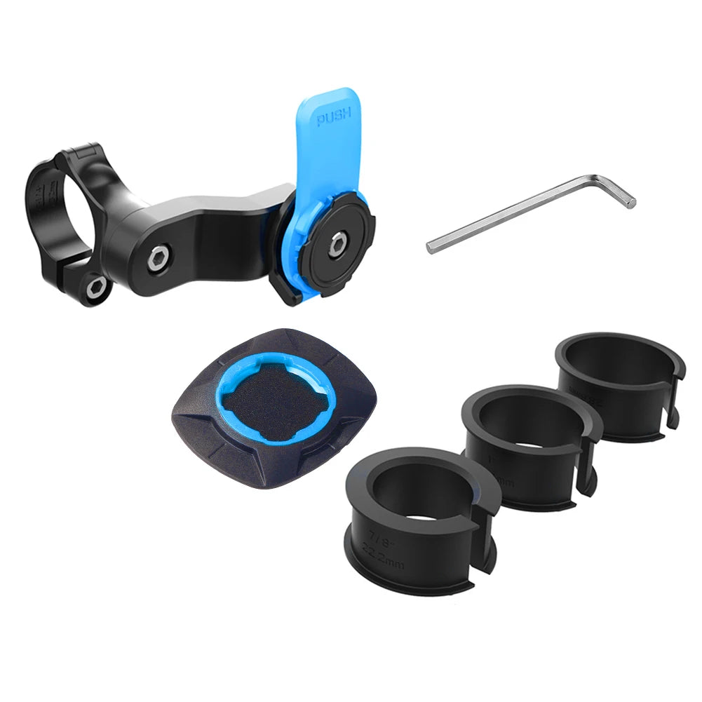 Motorcycle Bike Phone Holder Stand Bicycle Quad Lock Phone Holder Shock Absorber Bicycle Mobile Support Handlebar Mount Bracket