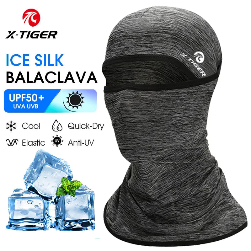 X-TIGER Balaclava Cycling Cap Summer Cool Sports Hats Sun UV Protection Bike Motorcycle Full Face Cover Headwear