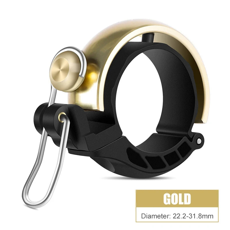 PCycling Bicycle Bell Personality Vintage Crisp And Loud Folding Bicycle Mountain Bike Bell Retro Bike Hands Copper Bell