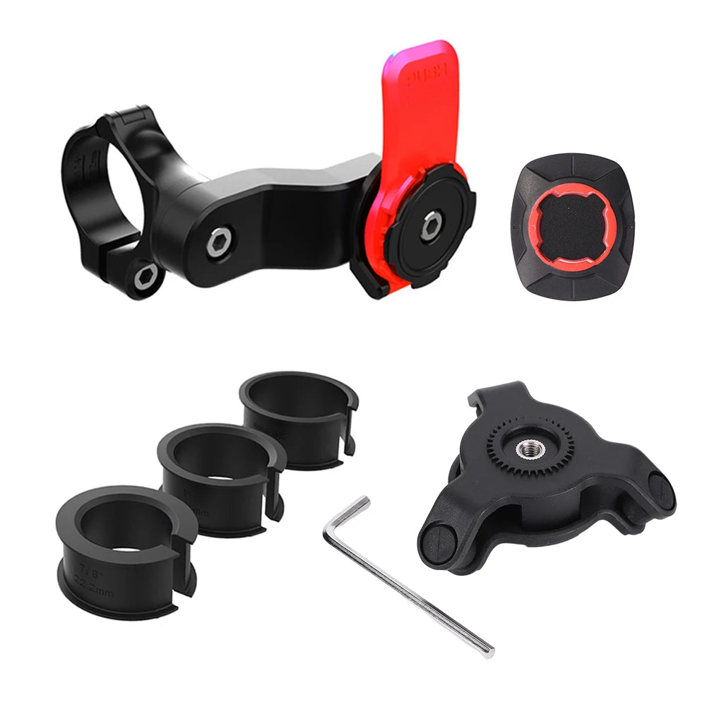 Motorcycle Bike Phone Holder Stand Bicycle Quad Lock Phone Holder Shock Absorber Bicycle Mobile Support Handlebar Mount Bracket