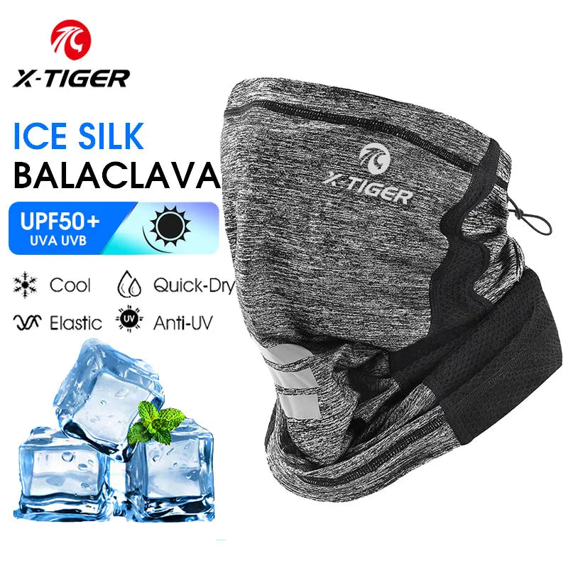 X-TIGER Balaclava Cycling Cap Summer Cool Sports Hats Sun UV Protection Bike Motorcycle Full Face Cover Headwear