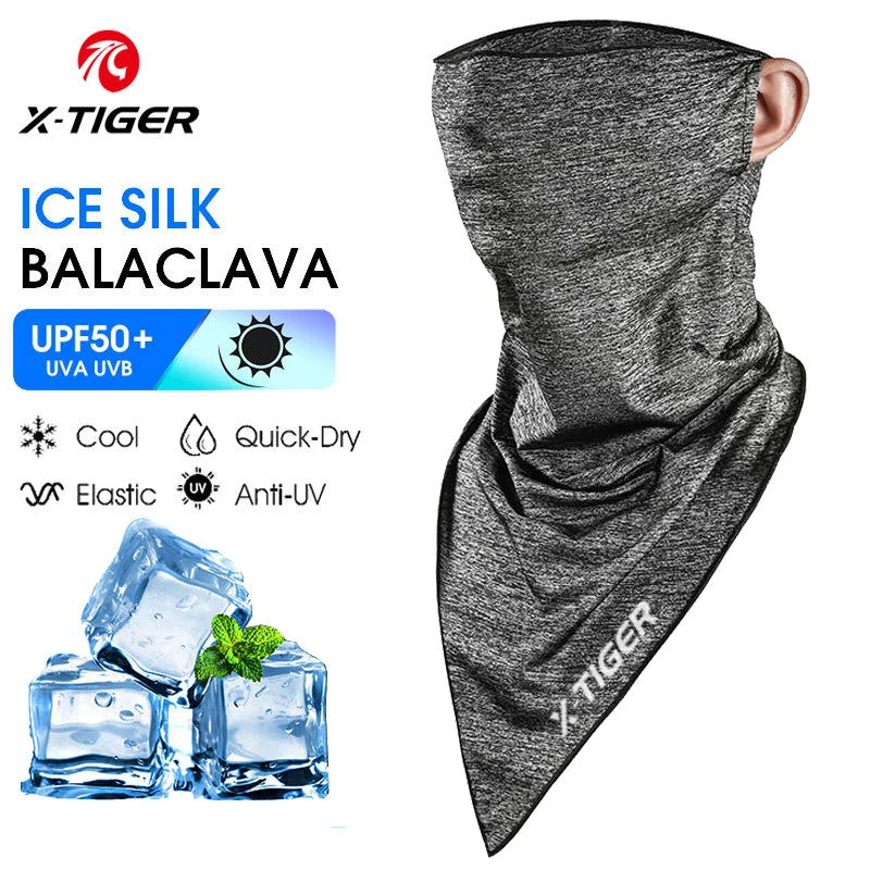 X-TIGER Balaclava Cycling Cap Summer Cool Sports Hats Sun UV Protection Bike Motorcycle Full Face Cover Headwear