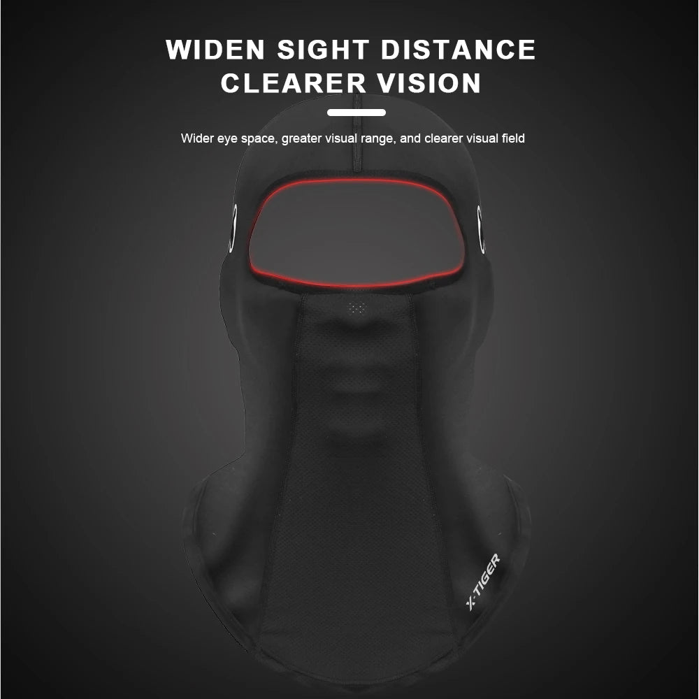 X-TIGER Balaclava Cycling Cap Summer Cool Sports Hats Sun UV Protection Bike Motorcycle Full Face Cover Headwear