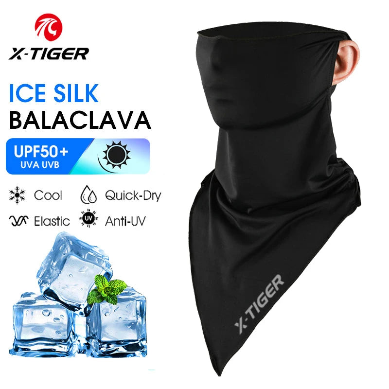 X-TIGER Balaclava Cycling Cap Summer Cool Sports Hats Sun UV Protection Bike Motorcycle Full Face Cover Headwear