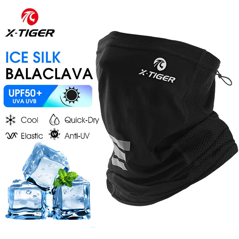 X-TIGER Balaclava Cycling Cap Summer Cool Sports Hats Sun UV Protection Bike Motorcycle Full Face Cover Headwear
