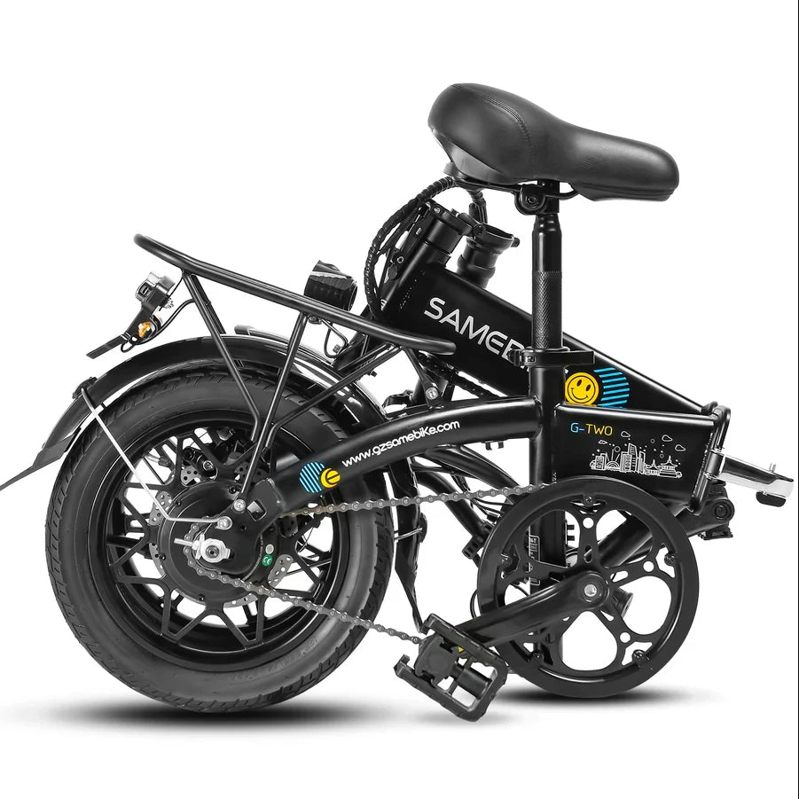 Samebike YINYU14 Foldable Electric Bike for Adults 14" Mini ebike with 36V 7.8Ah Lithium Battery