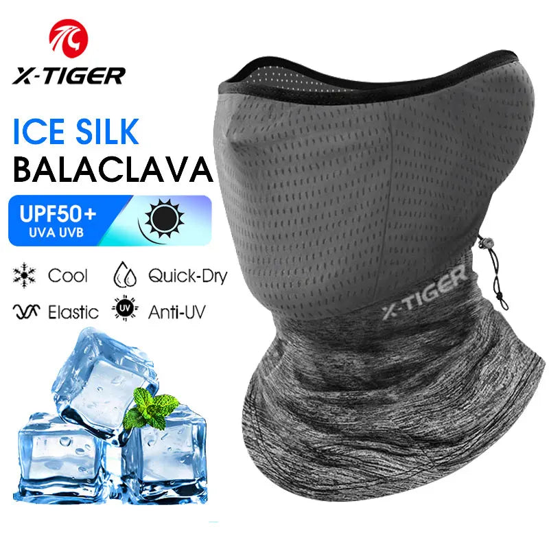 X-TIGER Balaclava Cycling Cap Summer Cool Sports Hats Sun UV Protection Bike Motorcycle Full Face Cover Headwear