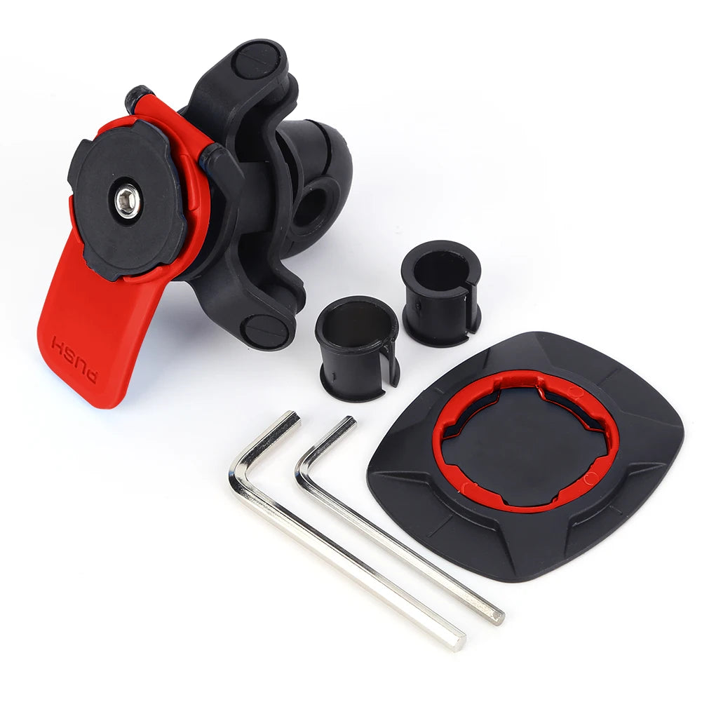 Motorcycle Bike Phone Holder Stand Bicycle Quad Lock Phone Holder Shock Absorber Bicycle Mobile Support Handlebar Mount Bracket