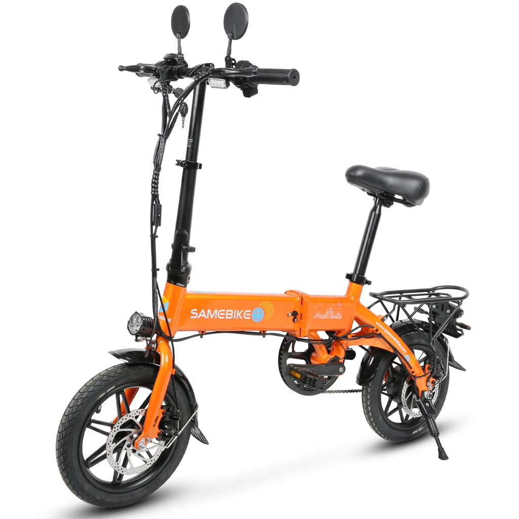 Samebike YINYU14 Foldable Electric Bike for Adults 14" Mini ebike with 36V 7.8Ah Lithium Battery